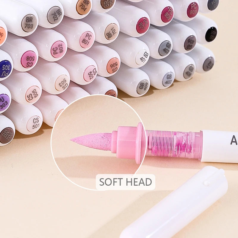 Set of 9 Color Acrylic Paint Markers for Art, Drawing & DIY Crafts