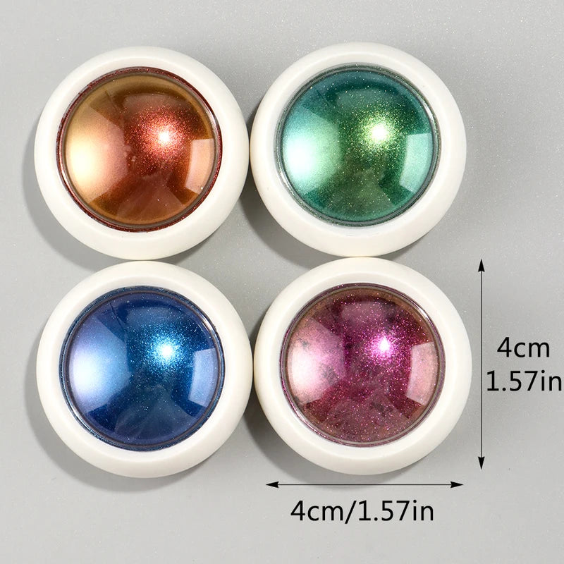 Chrome Chameleon Nail Powder Pigment Metallic Mirror Glitter for Manicure