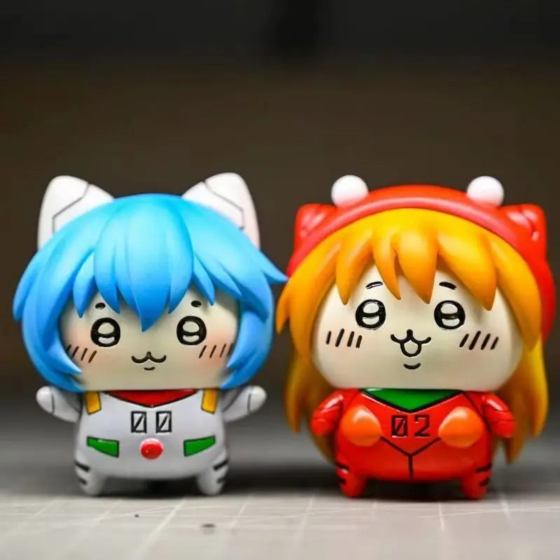 Anime Action Figures Set - Evangelions Ayanami Rei & Asuka Collectible Dolls for Fans
