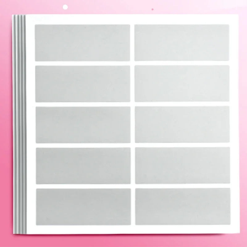 50 Pcs PVC Scratch-Off Stickers for Party Games Crafts and Stationery