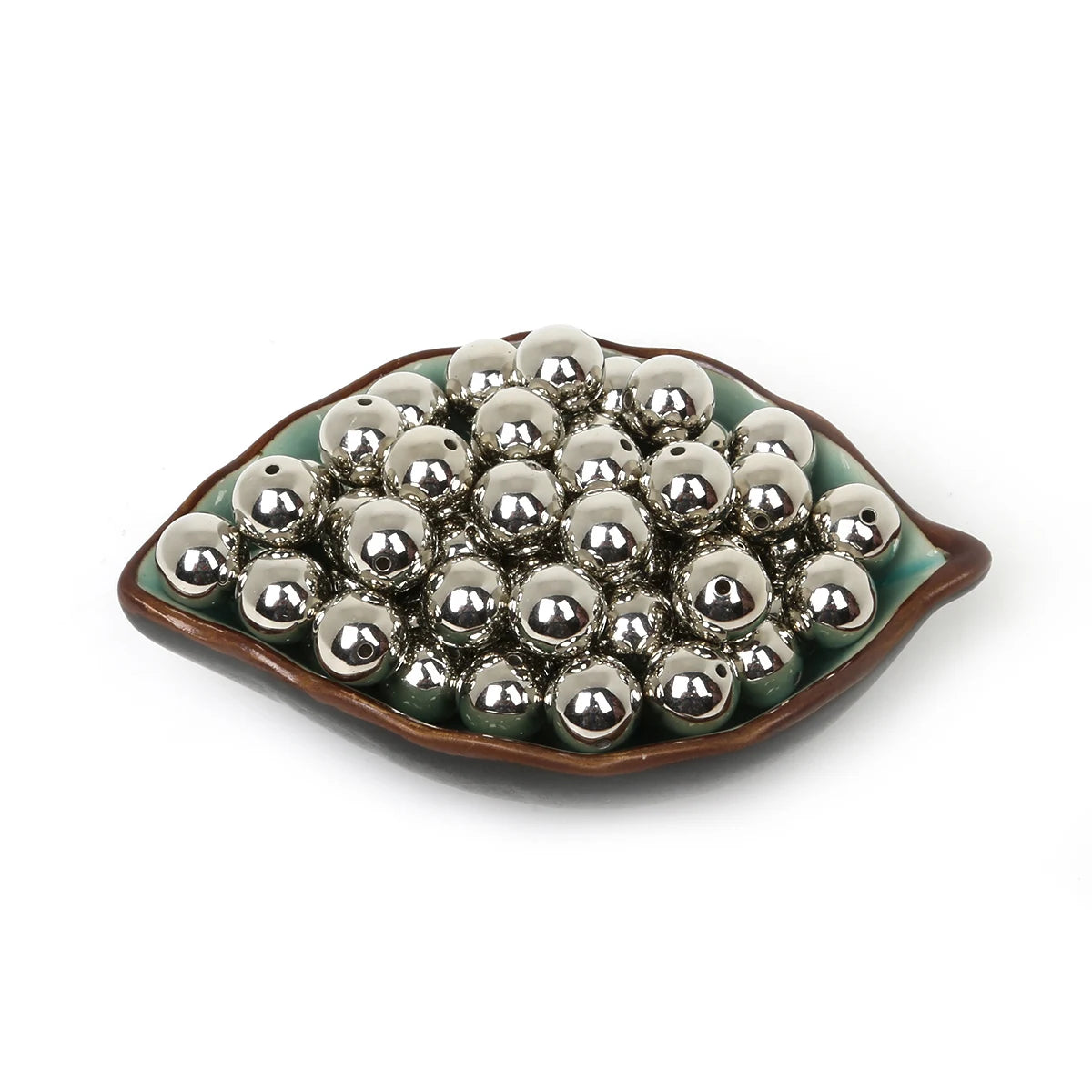 Assorted Round Bead Spacer Set for Jewelry Making - Gold & Silver Finish