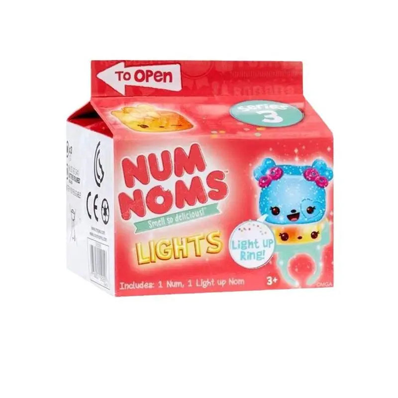 Num Noms Scented Sparkle Light Up Ring Blind Box Toy for Kids - Surprise Collectible Gift