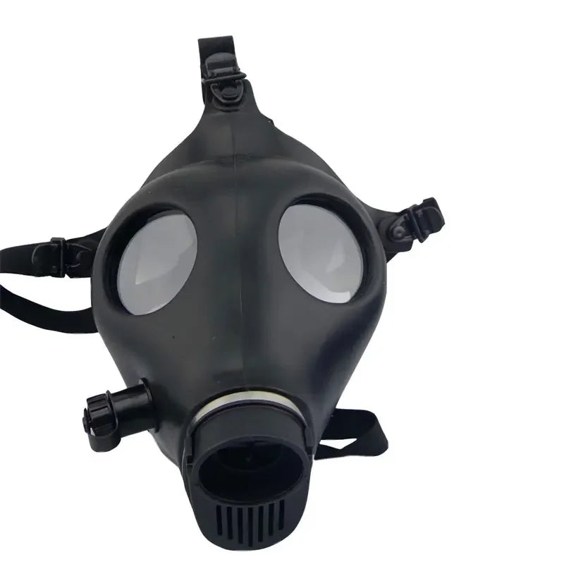 Gas Mask Latex Hood with Breath Control for Cosplay and Fetish Play