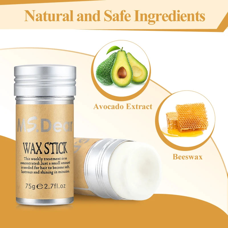 Professional Hair Wax Stick for Wigs and Hair Styling - Nourishing & Fixing