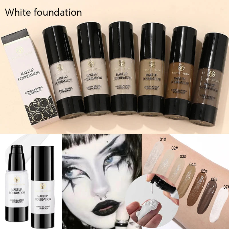 Long-Lasting Waterproof Face Makeup Foundation for Cosplay & Stage Use