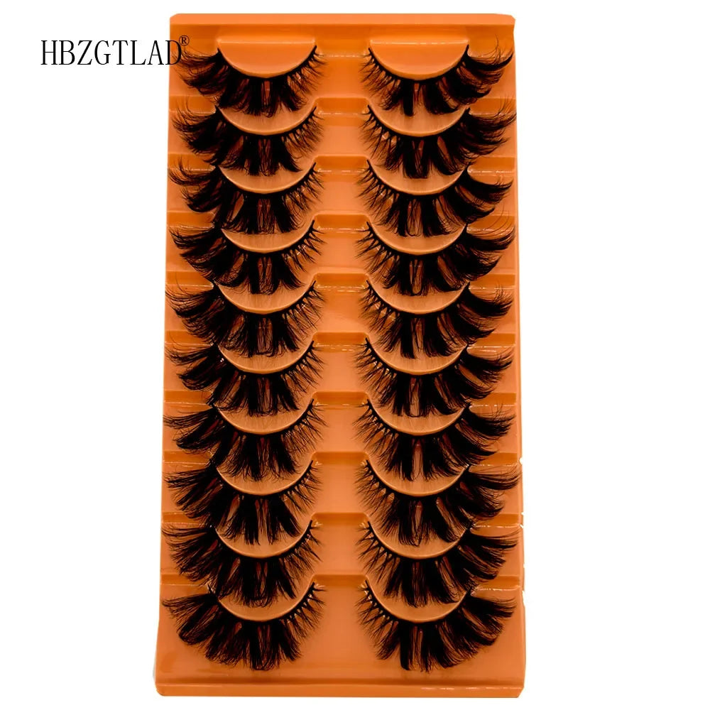3D Mink Eyelashes Wispy Full Strip False Lashes Natural Short Makeup