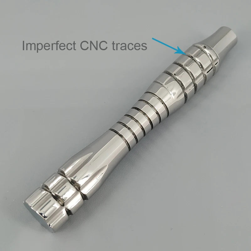 Safety Razor Handle Stainless Steel Spiral Razor Handle for Wet Shaving