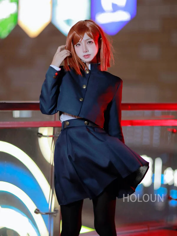 Jujutsu Kaisen Cosplay Costume with Wig for Halloween and Anime Fans