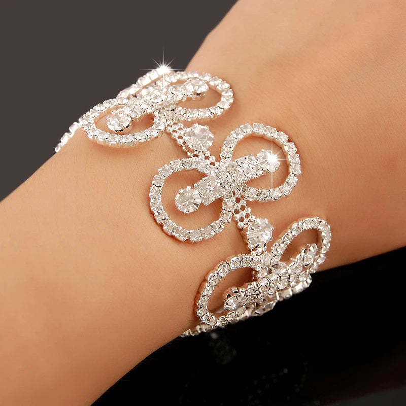 Luxury Crystal Zirconia Bracelet for Women Wedding Jewelry Gift