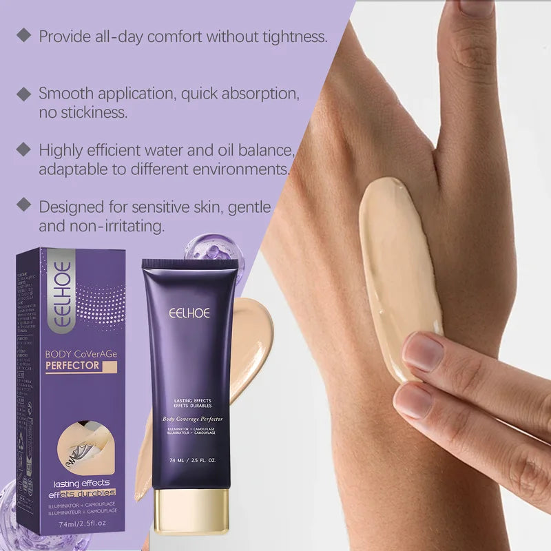 Full Coverage Waterproof Body Concealer for Tattoo Cover Up - Sweatproof Body Foundation