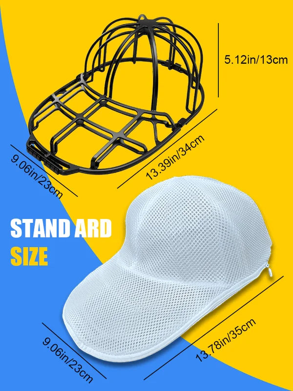 Hat Washing Set with Sun Drying Rack for Baseball Caps and Sun Hats - Non-Deform Protective Drying Rack