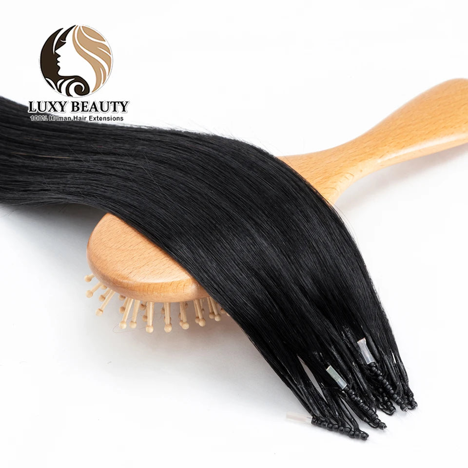 Micro Bead Hair Extensions Silicone Nano Rings - Invisible Mini Beads for Human Hair