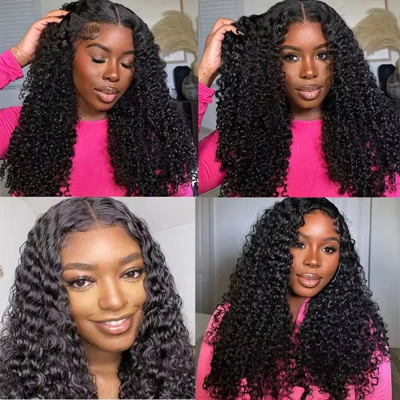 Lace Front Wig 13x6 Burmese Curly Human Hair 200% Density Pre Plucked