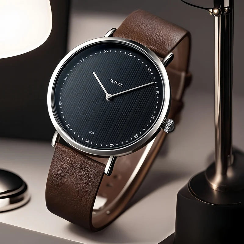 Luxury Men's Quartz Watch for Business Casual Wear - Multiple Colors