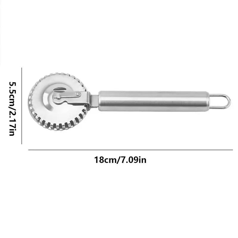 Stainless Steel Ravioli Cutter & Sealer Wheel for Dough & Pastry Decoration
