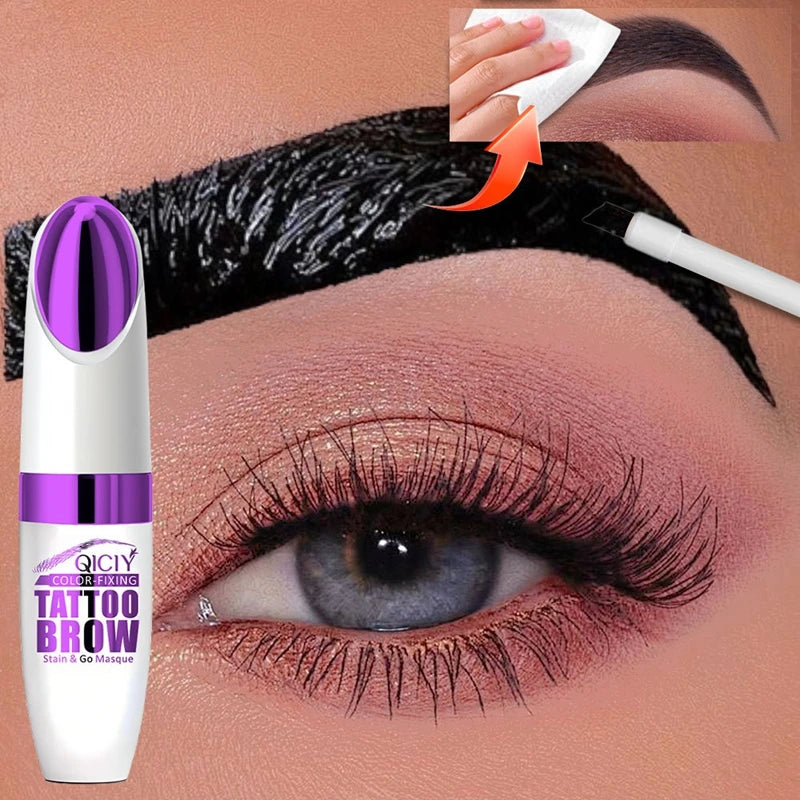 Waterproof Eyebrow Gel Tint - Smudge-Proof, Sweat-Resistant, Peel-Off Makeup