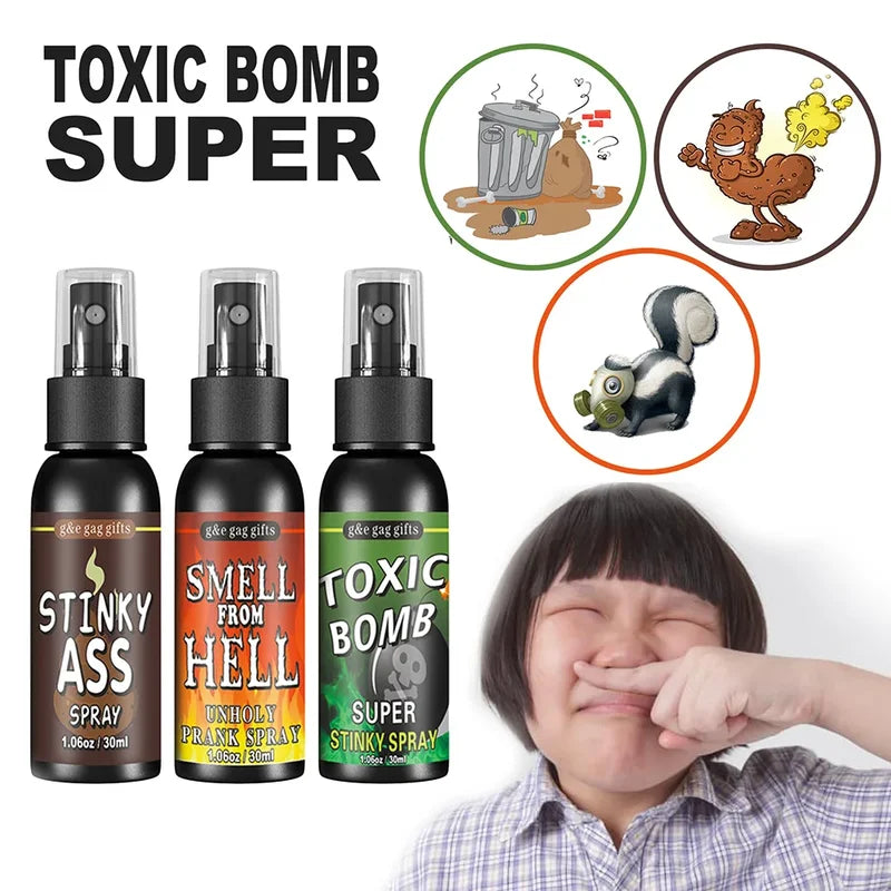 30ml Prank Fart Spray Set - Halloween Gag Gases for Adults Kids