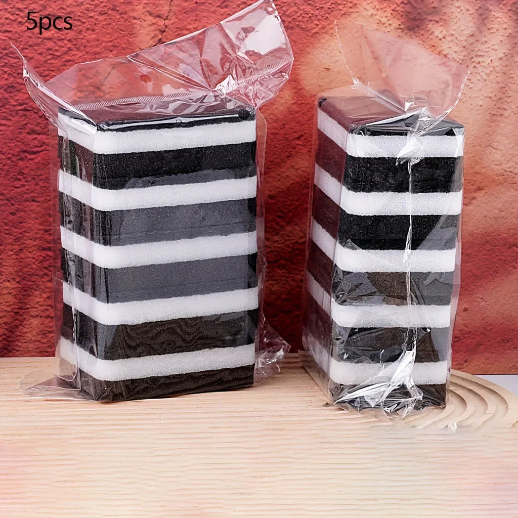Double-Sided Dishwashing Sponge Stain Remover Kitchen Cleaning Cloth