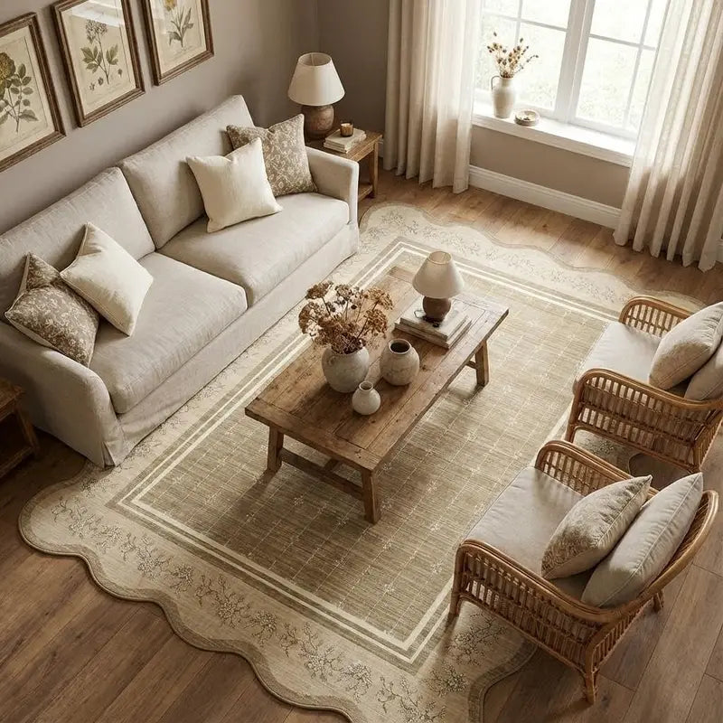 Soft Non-Slip Washable Area Rug for Bedroom & Living Room Home Decor