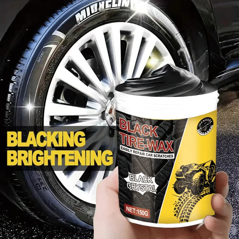 Car Tire Shine Wax - Long-Lasting Protection & Plastic Brightener for Vehicle Maintenance