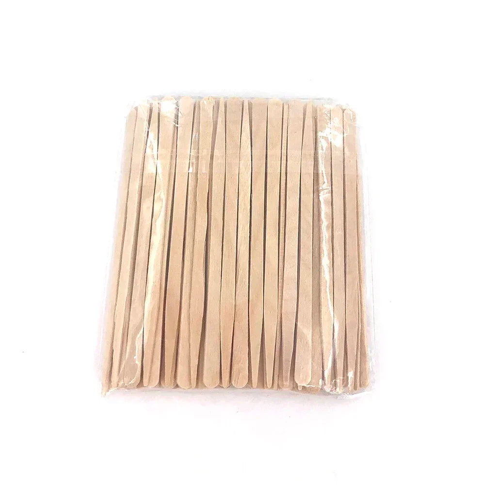 Disposable Waxing Applicator Sticks - 100pcs Waxing & Hair Removal Tools