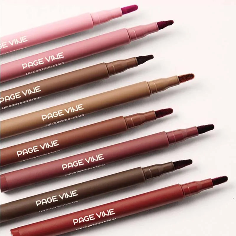 Waterproof Lip Liner Pencil - Matte, Non-Stick, Long-Lasting Lip Contour Pen for Women