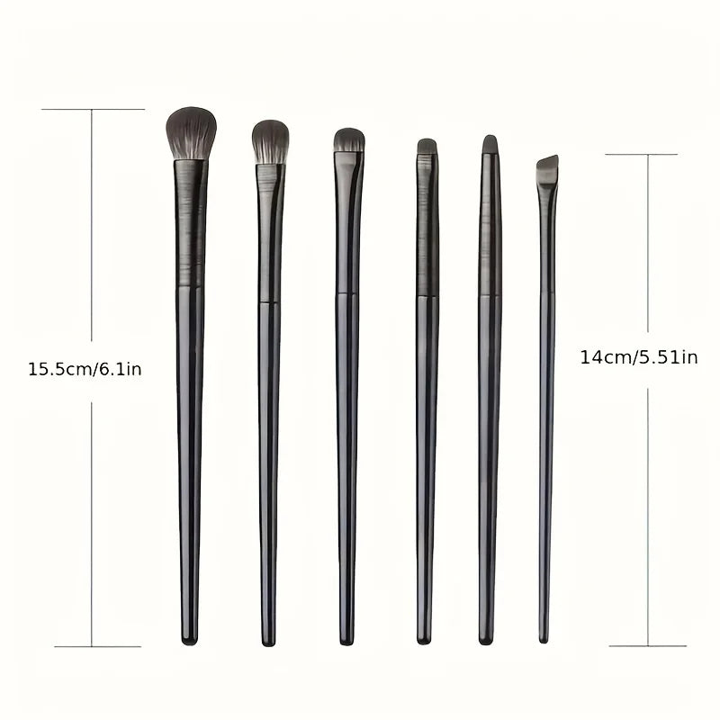 Soft Bristle Eye Makeup Brush Set - Eye Shadow, Blending & Detail Brushes