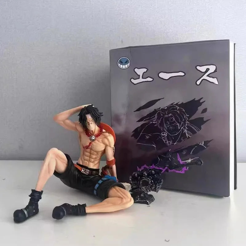 12cm One Piece Anime Action Figure - Portgas D Ace PVC Collectible Doll, Desk Decor, Gift