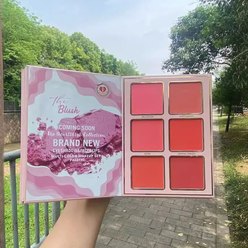 78-Color Makeup Palette Set with 5-Layer Book Design - Matte Shimmer Blush Contour Highlighter