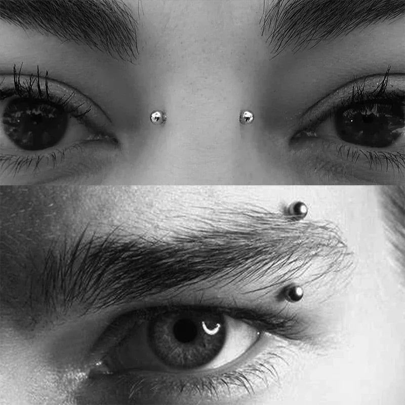 Fake Lip Piercings & Nose Rings Set - Hypoallergenic Hoop & Snake Bite Styles