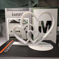 Heart-to-Heart Love Figurine - Black & White Desk & Shelf Decor, Valentine’s Gift
