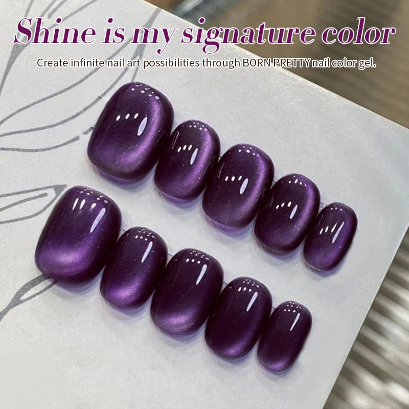 Water Gel Nail Polish with Magnetic Effect 10ml - UV & LED Soak Off Semi-Permanent Manicure
