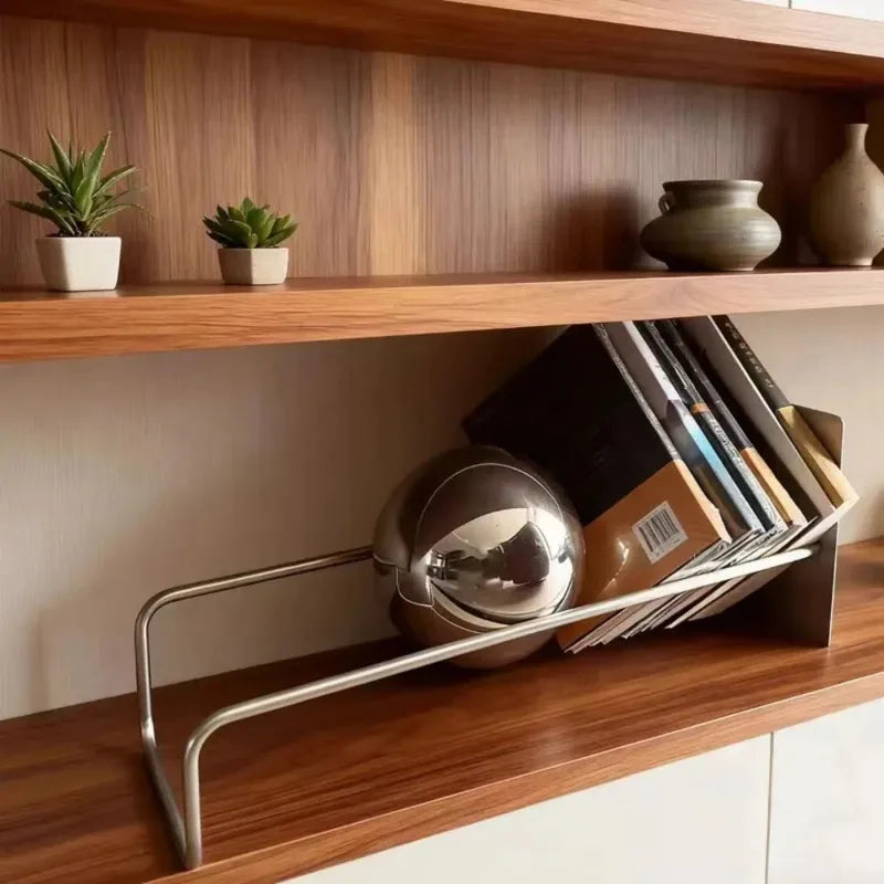 Nordic Style Wall-Mounted Bookshelf Rack for Living Room Home Decoration