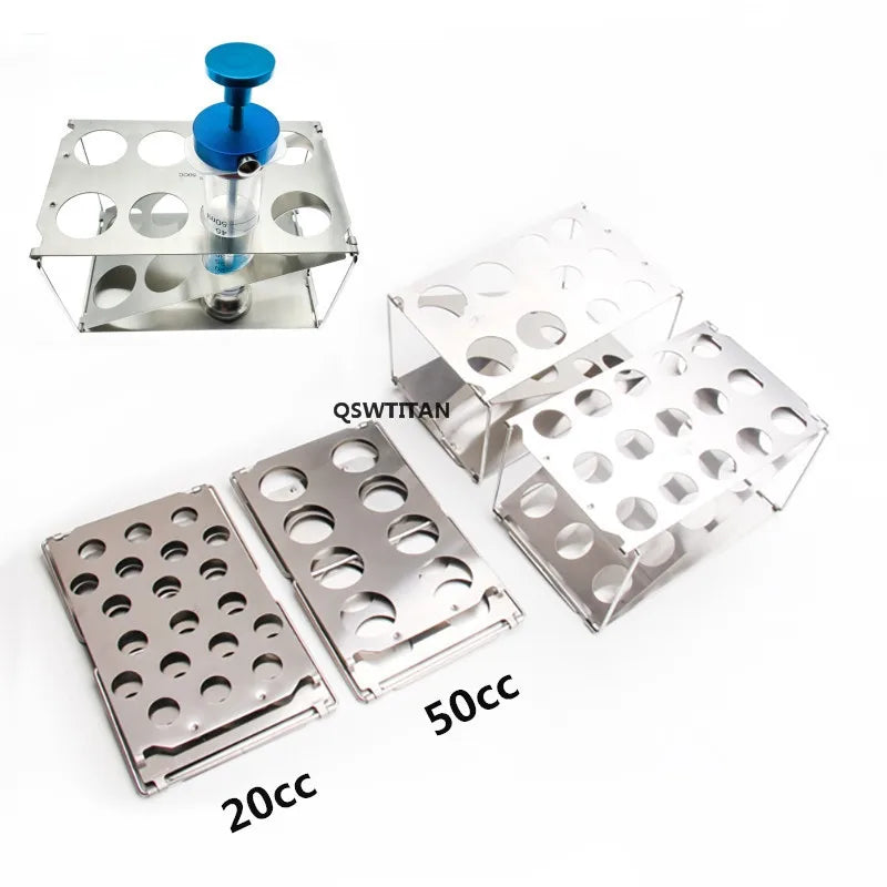 Foldable Autoclavable Syringe Rack for Liposuction 10CC 20CC 50CC Stainless Steel