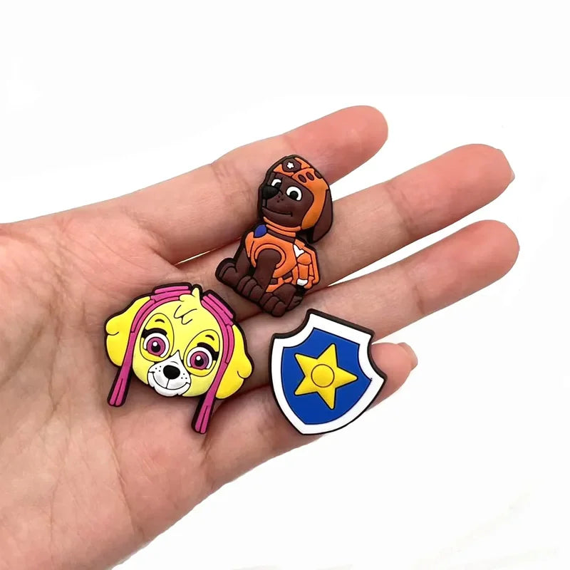 31Pcs Paw Patrol Shoe Charms for Sandals & Cave Shoes Decoration Kids Gift