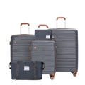 5-Piece Luggage Set with Spinner Wheels TSA Lock Hardcase Travel Suitcases