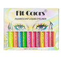 Neon Liquid Eyeliner Pen Waterproof UV Face & Body Makeup 12 Colors