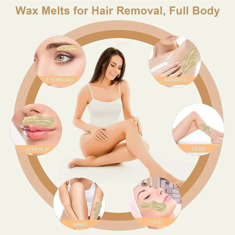 Hard Waxing Wax Beans for Hair Removal - 500g/400g/200g, Whole Body Depilatory