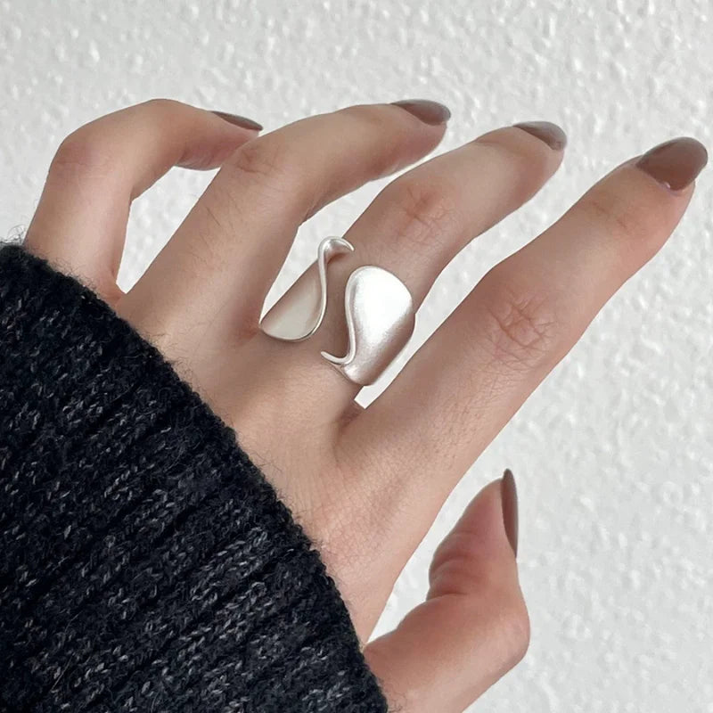 925 Sterling Silver Open Ring for Women Men Minimalist Handmade Jewelry