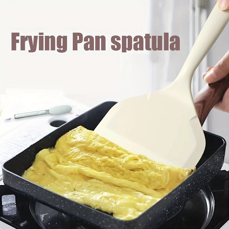 Silicone Tamagoyaki Spatula - Heat-Resistant Non-Stick Egg Turner Kitchen Tool