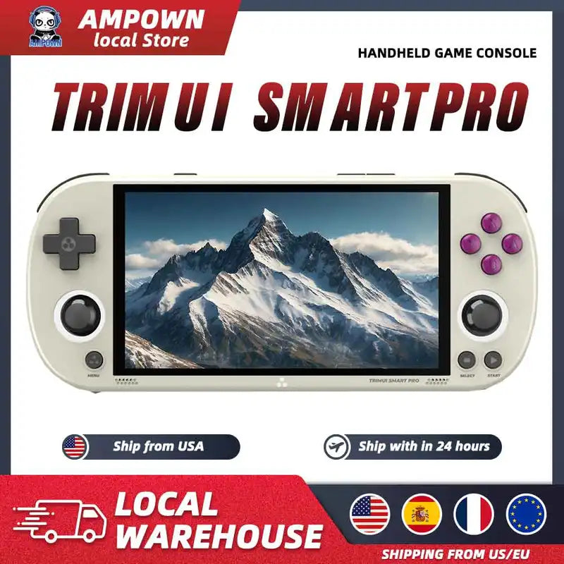 Portable Handheld Game Console with 4.96'' IPS Screen, Linux System, RGB Lighting, Gift