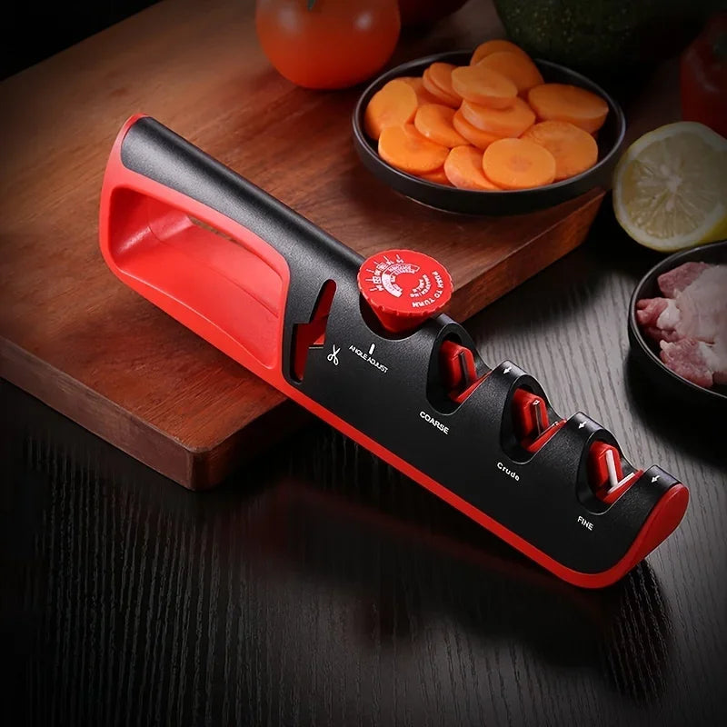 Kitchen Knife Sharpener with Adjustable Angle & Grinding Machine - Professional Whetstone