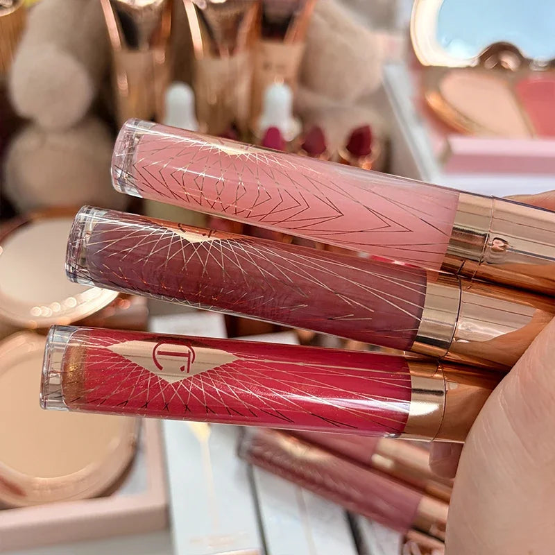Colorful Hydrating Lip Gloss & Eyeshadow Palette Set with Lipstick & Blush