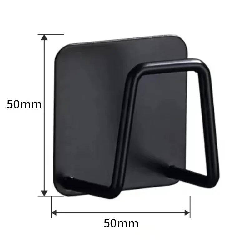Stainless Steel Sink Sponge Holder Wall-Mounted Kitchen Utensil Organizer