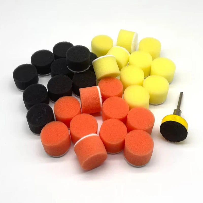 25mm Car Buffing and Polishing Pads Set for Rotary Tool - 50Pcs