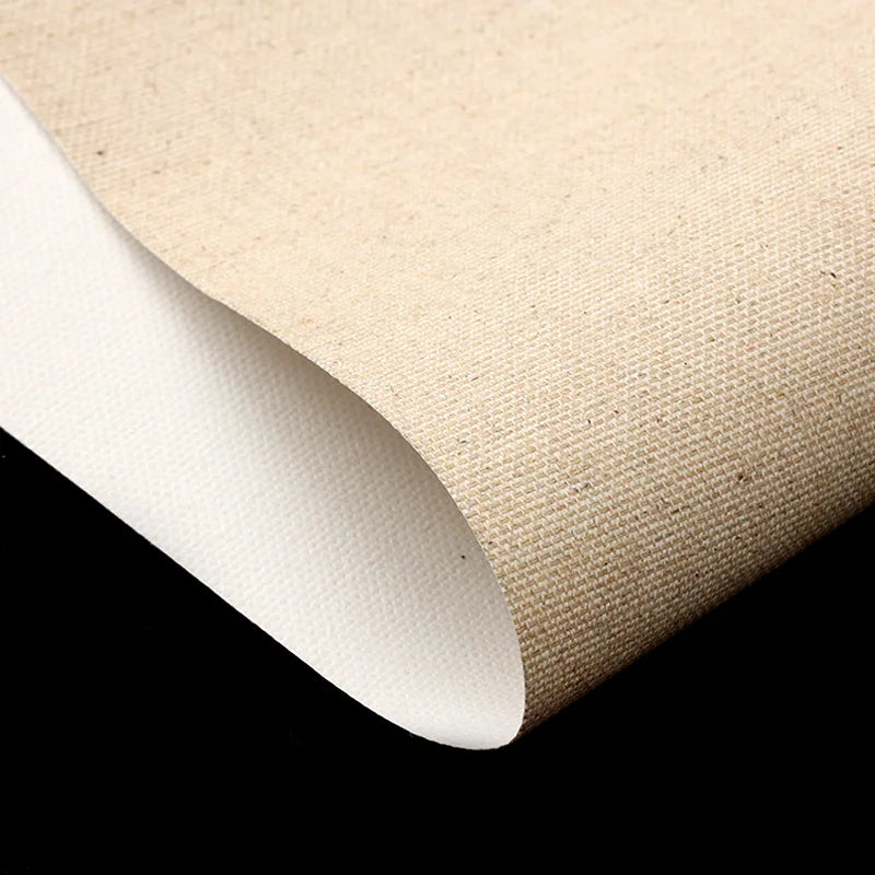 Linen Blend Canvas Roll for Oil & Acrylic Painting - 5m Wide Choice