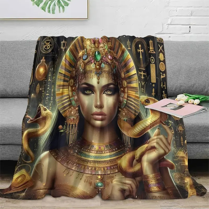 Snake Print Blanket - Portable Throw for Bed, Travel, Camping & Living Room