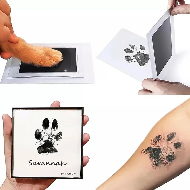 Pet Paw Print Ink Set - Non-Toxic, Wash-Free DIY Memory Keepsake