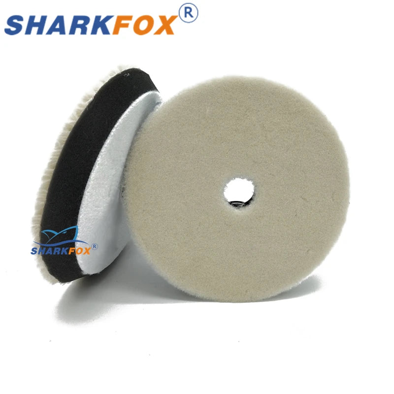 Car Polishing Pads Wool & Sponge Buffing Discs 125/150mm for Waxing & Detailing