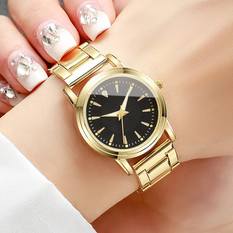2PCS Men's and Women's Fashion Analog Quartz Watches - Business Casual